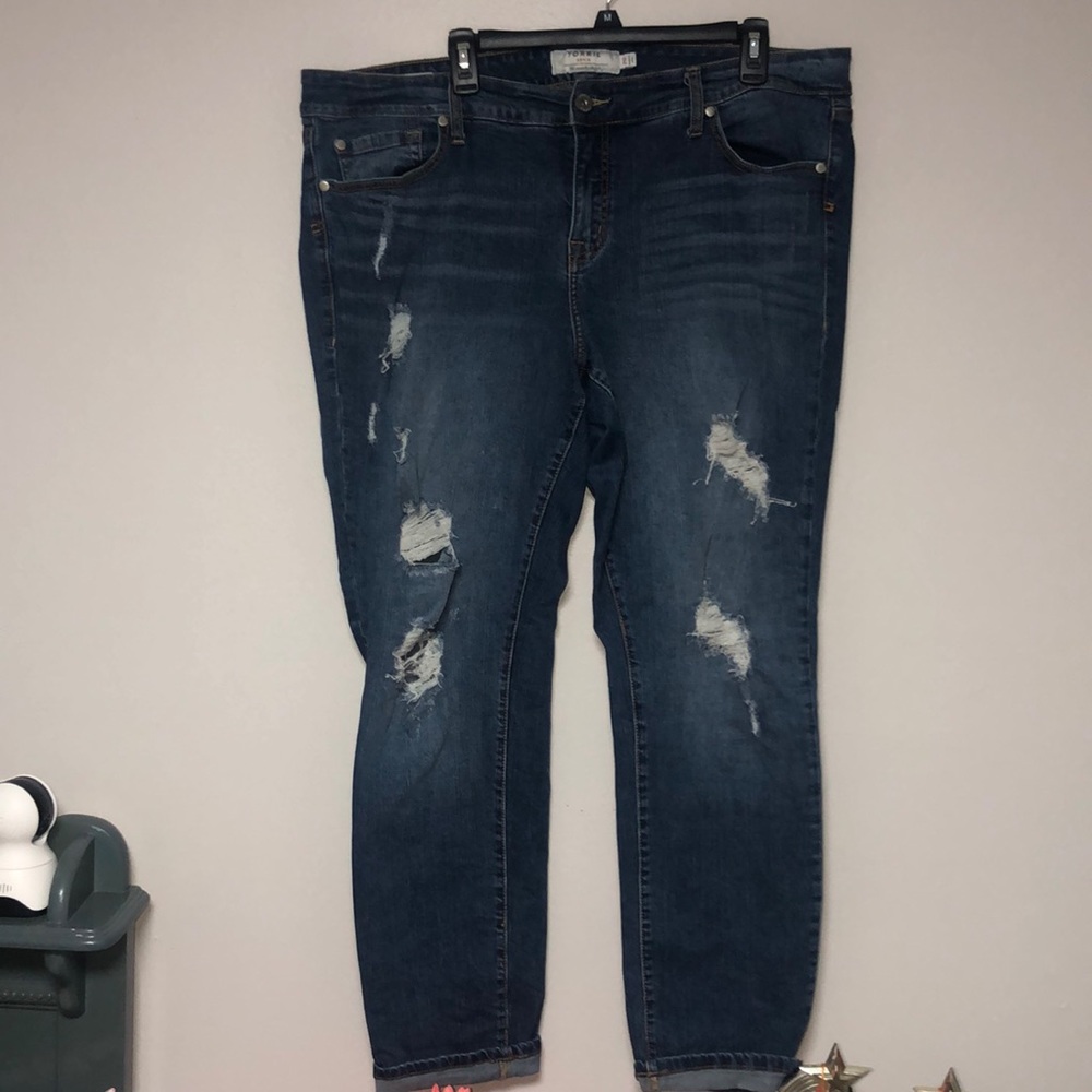 Torrid Distressed boyfriend jeans